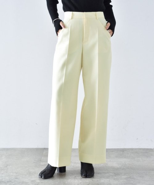 DRESSTERIOR(ドレステリア)/CODE A | high waist trousers/イエロー系（030）