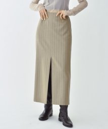 DRESSTERIOR/CODE A ｜ wool stripe slit long skirt/505649872
