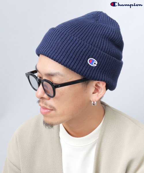 CHAMPION(チャンピオン)/Champion チャンピオン / アクリル ニットワッチ / ニット帽/ネイビー