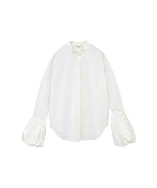 CLANE(クラネ)/BALLOON CUFF SHIRT/WHITE