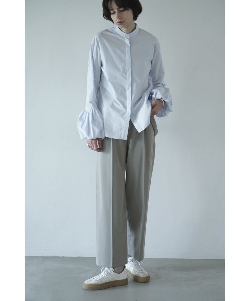 CLANE(クラネ)/BALLOON CUFF SHIRT/BLUE