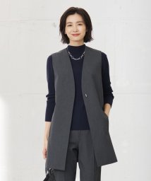 J.PRESS LADIES(J．プレス　レディス)/【WEB限定カラーあり・洗える】T/Rアルガンシルク ジレ/グレー系