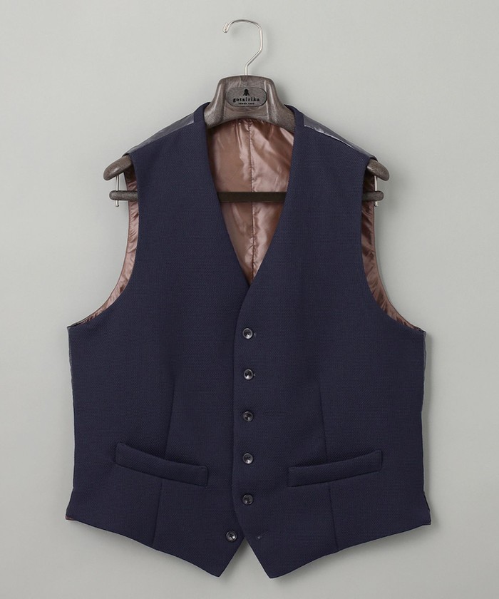 RLX インナーダウンベストUS M紺色 メンズスーツKOKUBO インナーダウンベスト メンズ スタンド Vネック&前