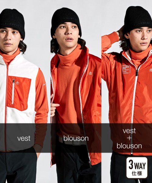 HEATNAVI タフタ×フリース 3wayブルゾン【アウトレット】 HEAT NAVI/ヒートナビ