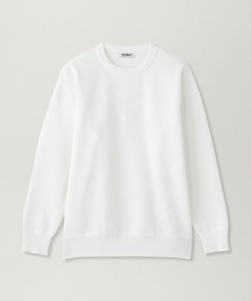 ECOALF WOMEN(ECOALF WOMEN)/ACT ECO ニットプルオーバー UNISEX 【日本限定】【ブルー(23) オンラインストア限定カラー】/ホワイト