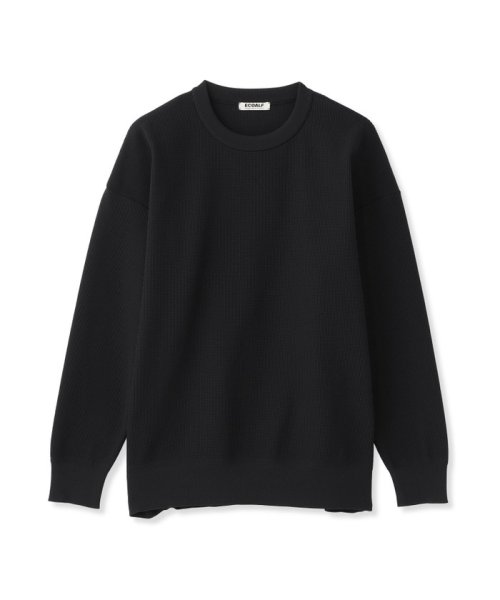 ECOALF WOMEN(ECOALF WOMEN)/ACT ECO ニットプルオーバー UNISEX 【日本限定】【ブルー(23) オンラインストア限定カラー】/黒