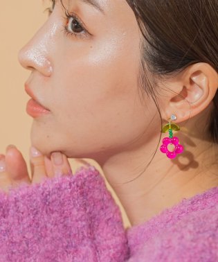 VICKY/【KOREAN ITEM】フラワーロングピアス/505649527