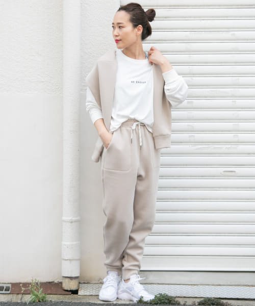 URBAN RESEARCH Sonny Label(アーバンリサーチサニーレーベル)/SLAB Ankle Jogger Pants/グレージュ