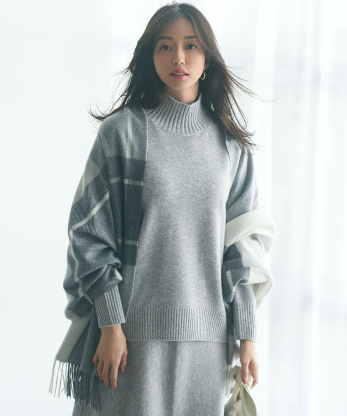 カシミヤ チェック柄 ストール(505653483)｜阪急百貨店公式通販サイト