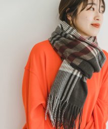 ITEMS URBANRESEARCH(アイテムズ アーバンリサーチ（レディース）)/チェックストール/RED