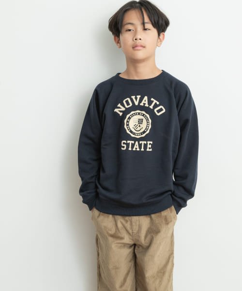 URBAN RESEARCH DOORS（Kids）(アーバンリサーチドアーズ（キッズ）)/『親子リンク』フロッキープリントスウェット(KIDS)/NAVY