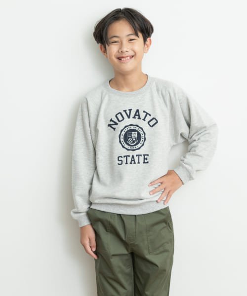 URBAN RESEARCH DOORS（Kids）(アーバンリサーチドアーズ（キッズ）)/『親子リンク』フロッキープリントスウェット(KIDS)/TOPGRAY