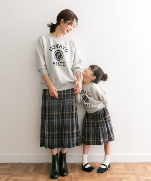 URBAN RESEARCH DOORS（Kids）(アーバンリサーチドアーズ（キッズ）)/『親子リンク』カラーチェックスカート(KIDS)/GRY×BLUE