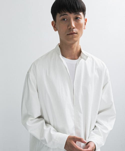 URBAN RESEARCH(アーバンリサーチ)/FUNCTIONAL WIDE PULLOVER SHIRTS/OFFWHITE