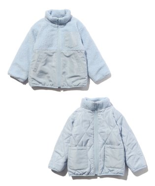 SHOO・LA・RUE(Kids) /【110－140cm/撥水/2WAY】キルト×ボア リバーシブルブルゾン/505654371