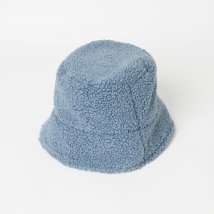 VAN PALMA(ヴァンパルマ)/FAUX SHEARLING BUCKET HAT/ブルー