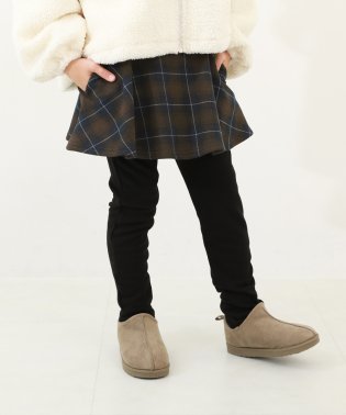 devirock/RICH WARM 裏シャギー プリント スカッツ 子供服 キッズ ベビー 女の子 ボトムス スカート スカッツ 10分丈スカッツ 裏起毛 総柄 通園 通学/504958157