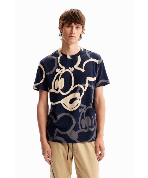 Desigual(デシグアル)/MICKEY Tシャツショートスリーブ/ブルー系