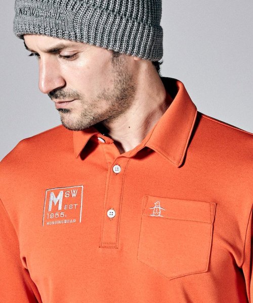Munsingwear(マンシングウェア)/HEATNAVIシーズンコレクションロゴグラフィック長袖シャツ【アウトレット】/オレンジ