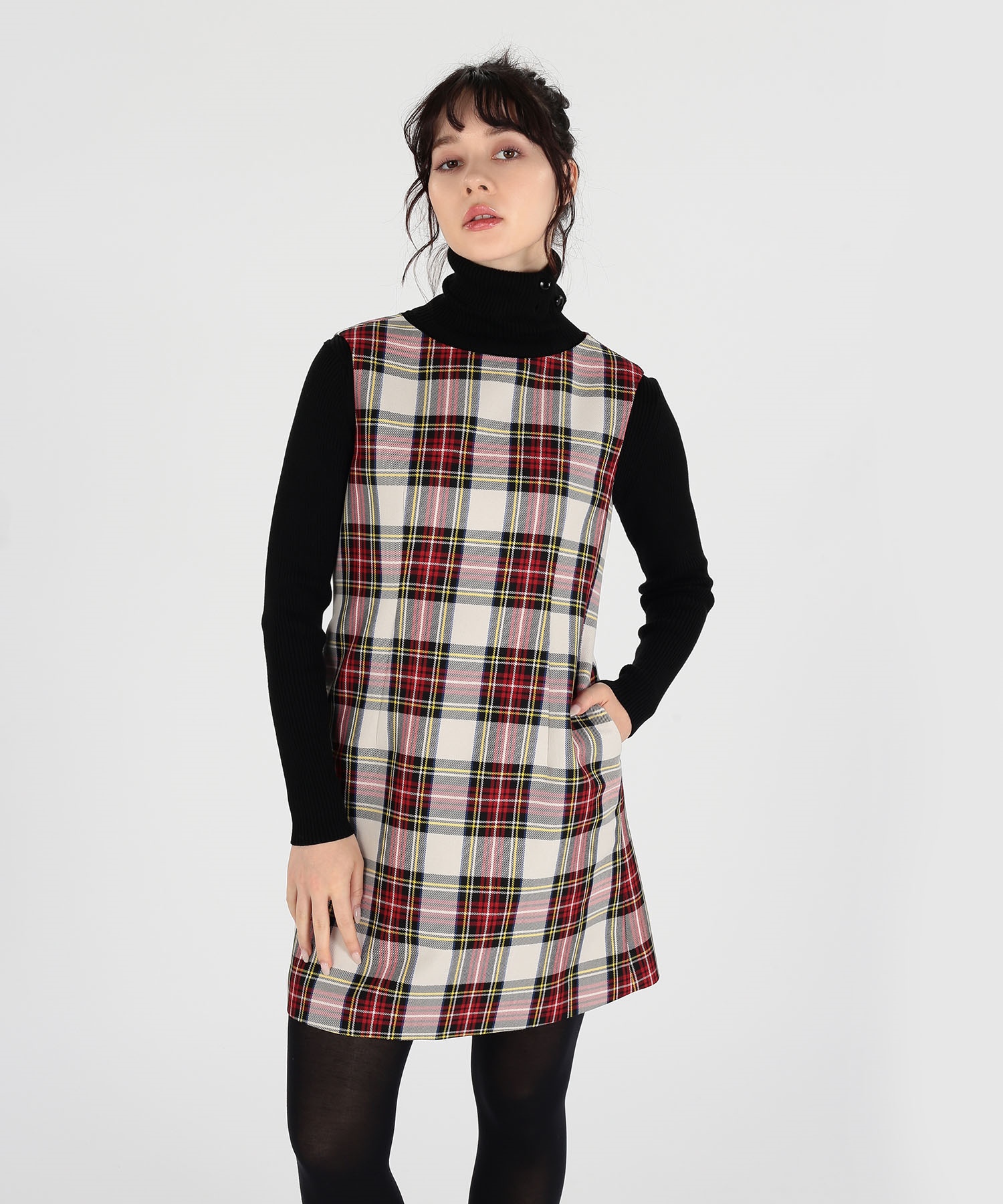 WU67 ROBE タータンチェックジャンパードレス(505503347)|阪急百貨店公式通販サイト|阪急百貨店オンラインストア