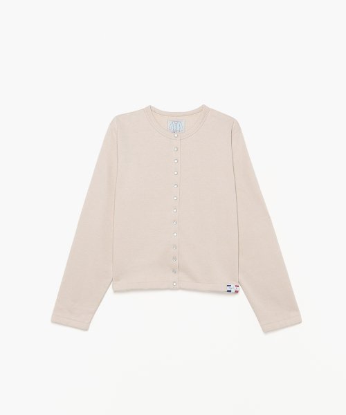 agnes b. FEMME(アニエスベー　ファム)/M001 CARDIGAN カーディガンプレッション [Made in France]/ベージュ