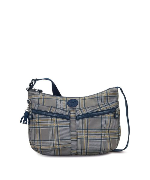 KIPLING(キプリング（公式）)/【正規輸入品】IZELLAH/Blue Grey Plaid/ブルー×グレー