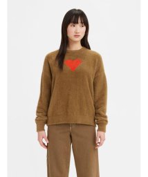 Levi's/HOMESICK SWEATER HEART JACQUARD SEPIA&VAILIANT POPPY/505654866