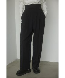 BLACK BY MOUSSY(ブラックバイマウジー)/wide belt tuck pants/BLK