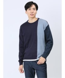 TAKA-Q/カシミアタッチ パネルクルー ニット & 長袖 Tシャツ アンサンブル カットソー セーター/505655121