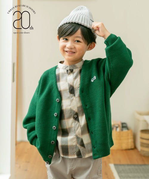 URBAN RESEARCH DOORS（Kids）(アーバンリサーチドアーズ（キッズ）)/『親子リンク』『別注』PENNEYS×DOORS　THE FOX VネックCD(KIDS)/GREEN