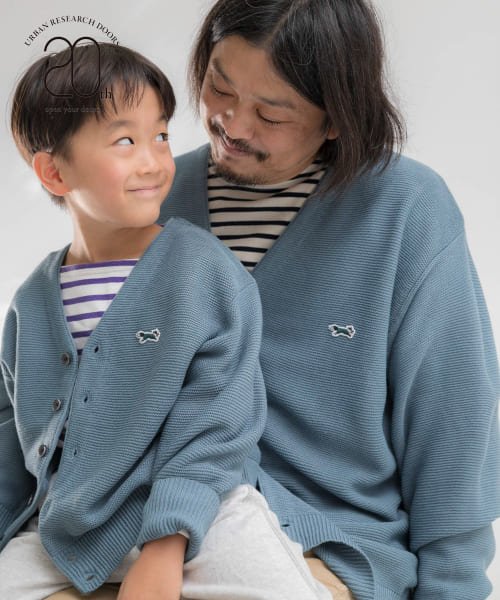 URBAN RESEARCH DOORS（Kids）(アーバンリサーチドアーズ（キッズ）)/『親子リンク』『別注』PENNEYS×DOORS　THE FOX VネックCD(KIDS)/BLUEGRAY