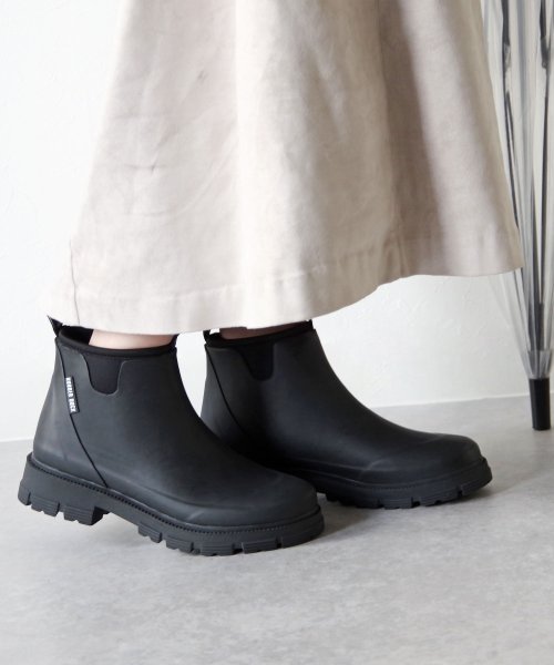 RUBBER DUCK(ラバーダック)/ショートレインブーツ 【Neo Rubber Boot】/ブラック