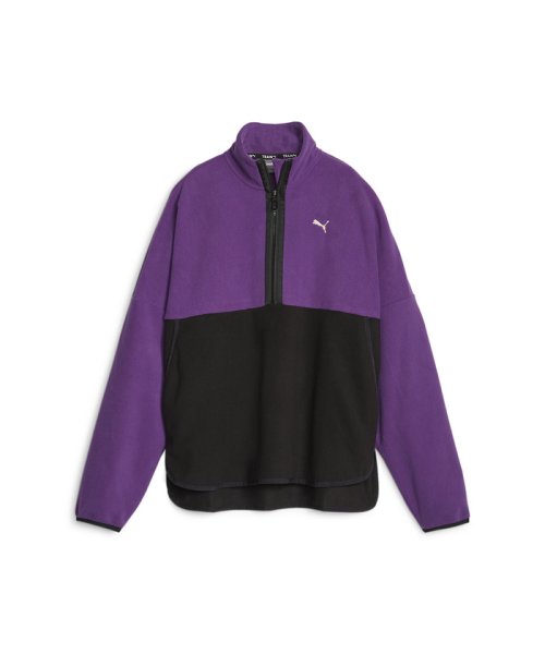 PUMA(プーマ)/ウィメンズ トレーニング PUMA FIT 1/2 ジップ フリース/PURPLEPOP-PUMABLACK