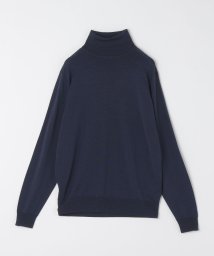 SHIPS MEN(シップス　メン)/JOHN SMEDLEY: LEVINE 長袖 タートルネック ニット/ネイビー