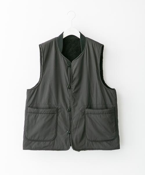 URBAN RESEARCH Sonny Label(アーバンリサーチサニーレーベル)/『別注』ARMY TWILL×Sonny Label　Reversible Vest/BLACK