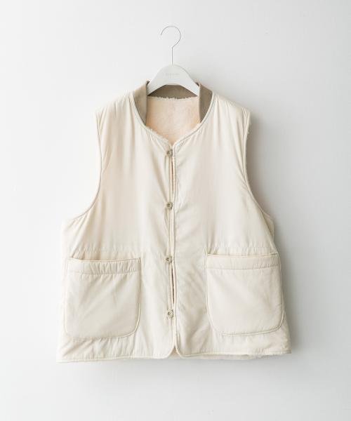 URBAN RESEARCH Sonny Label(アーバンリサーチサニーレーベル)/『別注』ARMY TWILL×Sonny Label　Reversible Vest/IVORY