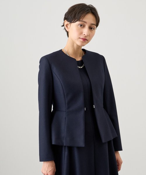 【セットアップ対応商品】ウールツイルジャージペプラムジャケット 着用サイズ なし あり 168cm 164cm