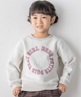 BeBe Petits Pois Vert/フロッキーロゴプリントスウェット(95~150cm)/505649499