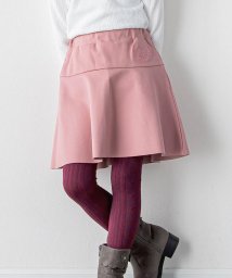 BeBe Petits Pois Vert(ベベ プチ ポワ ヴェール)/フレア刺繍ポイントスカート(100~150cm)/ピンク