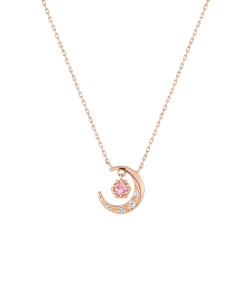 【10月誕生石】K10ピンクゴールド ネックレス K10ピンクゴールド 約8 0mm