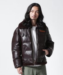 AVIREX/LEATHER DOWN BOMMER JACKET / レザー ダウン ボマー ジャケット/505657176