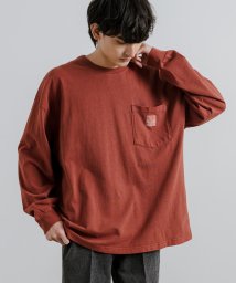 Rocky Monroe/長袖Tシャツ カットソー メンズ クルーネック ピグメント加工 ロンT ヴィンテージライク 古着 ユーズドライク オーバーサイズ ビッグシルエット ルーズ リラ/505657278