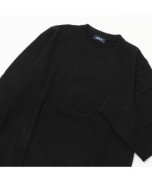 MAC HOUSE(men)/NAVY ネイビー ウール混洗える素肌ニット クルーネック QMH/03892FW/505649733