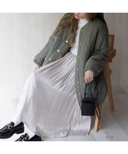 green label relaxing すばらし リップストップキルトコートリバーシブル 