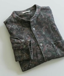 URBAN RESEARCH DOORS(アーバンリサーチドアーズ)/ヘビーネルバンドカラーシャツ/PAISLEY