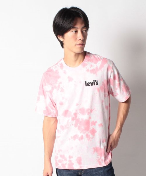 LEVI’S OUTLET(リーバイスアウトレット)/リラックスフィット Tシャツ ピンク PINK DYE/ピンク