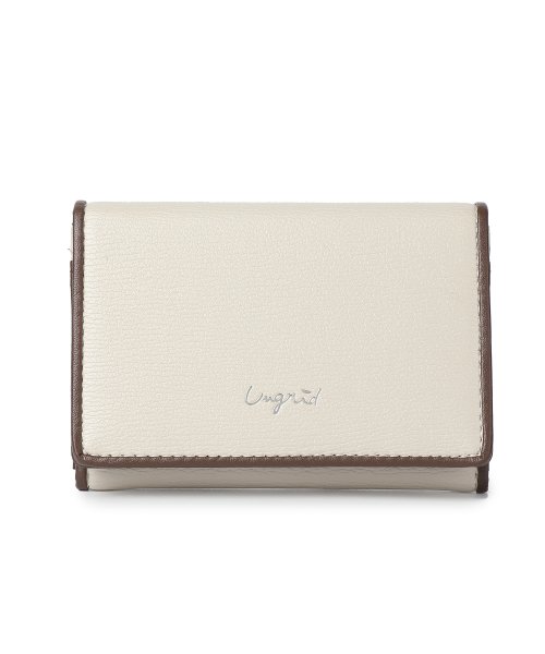 UNGRID bag(アングリッド　バッグ)/パイピング　カードケース/LGRY