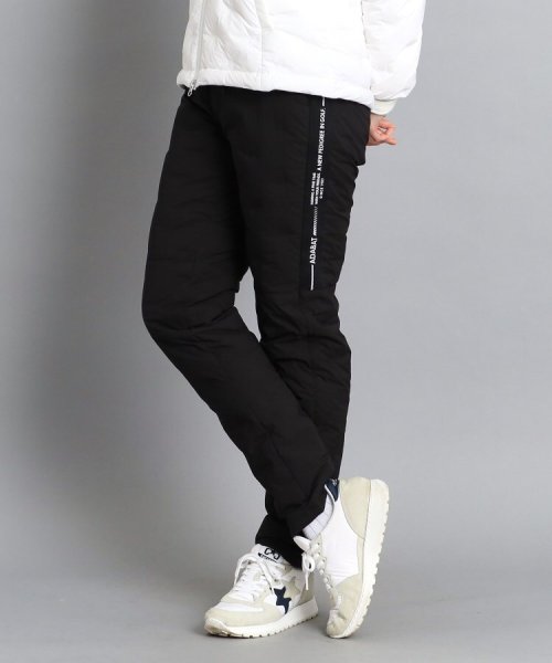 【撥水加工】サイドテロゴデザイン ダウンパンツ 
