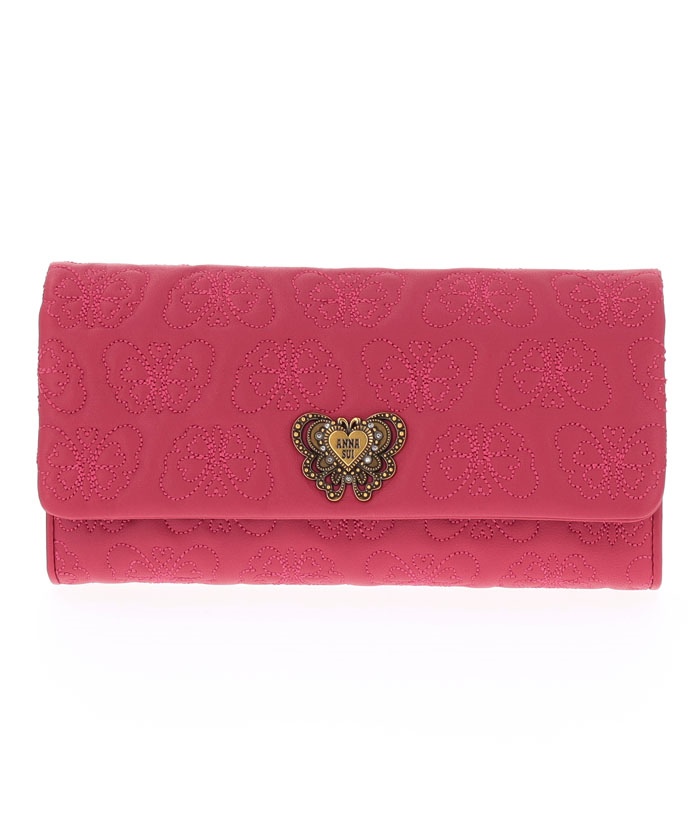 ANNASUI(バッグ) チェイス 被せ長財布 ピンク F ANNASUI(バッグ) チェイス 被せ長財布 ピンク F