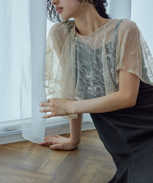 niana ニアナ 結婚式 ワンピース パーティードレス レース ケープ フレア ショート丈 キャミワンピ マーメイドスカート セット ドレス ボレロ ブラウス ニアナ ポリエステル100% 37cm